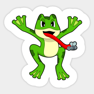 Frog Fly Sticker